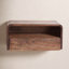 Langley Mango Solid Wood Floating Shelf with Drawer-697422470
