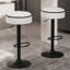2 tabourets de bar en lin, pivotant à 360 ° et à hauteur réglable avec rangement pour tabouret rond de salle à manger de 2, comptoir de cuisine et