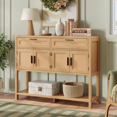 Entryway Console Table With Large Storage Space