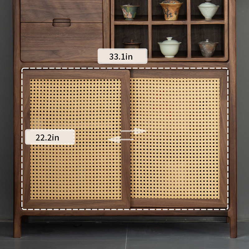 Nouveau cabinet d'appoint simple de style chinois, Brun
