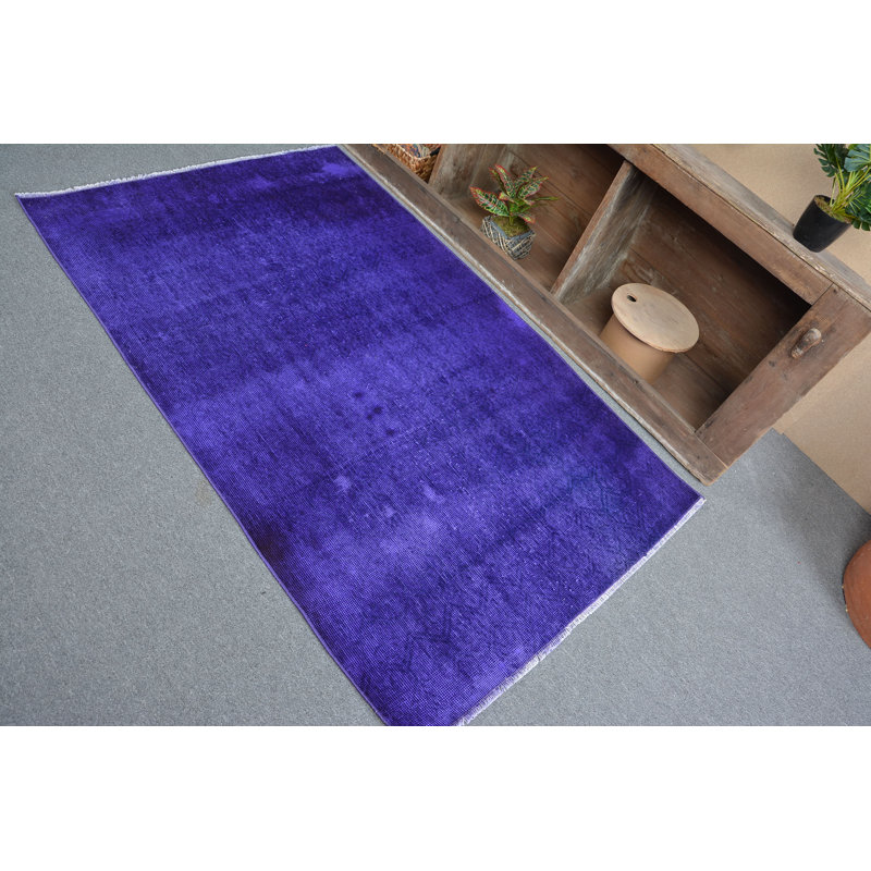 Éblouissant, tapis rétro, tapis décoratif 3,4 pi x 5,5 pi, tapis turcs, tapis mauve neutre, tapis