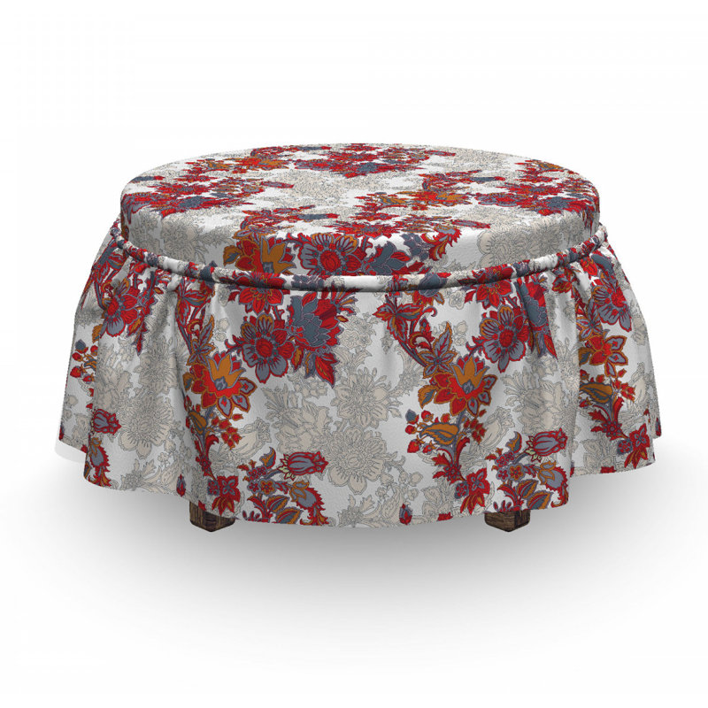 Box Cushion Ottoman Slipcover
