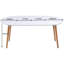 Table extensible avec plateau et pieds en métal pour la salle à manger, le bureau, le café, 100/140 / 180X100x75cm, conception réfléchie, salle à manger blanc mat, café extensible, plateau, pieds, look agréable,-121070794