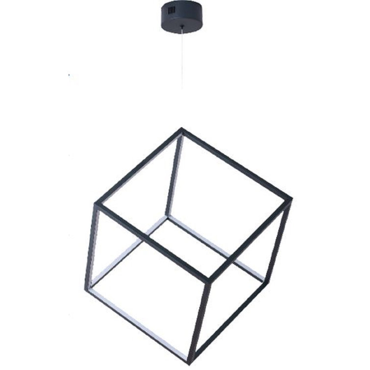 1 - Light Black LED Square/Rectangle Pendant