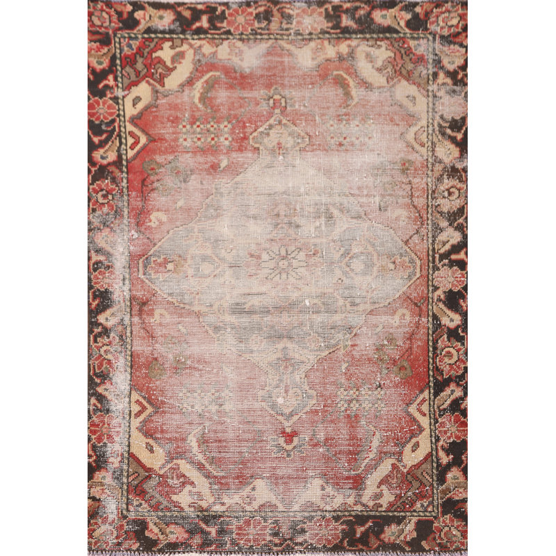 Tapis traditionnel en laine vieilli 3 x 5