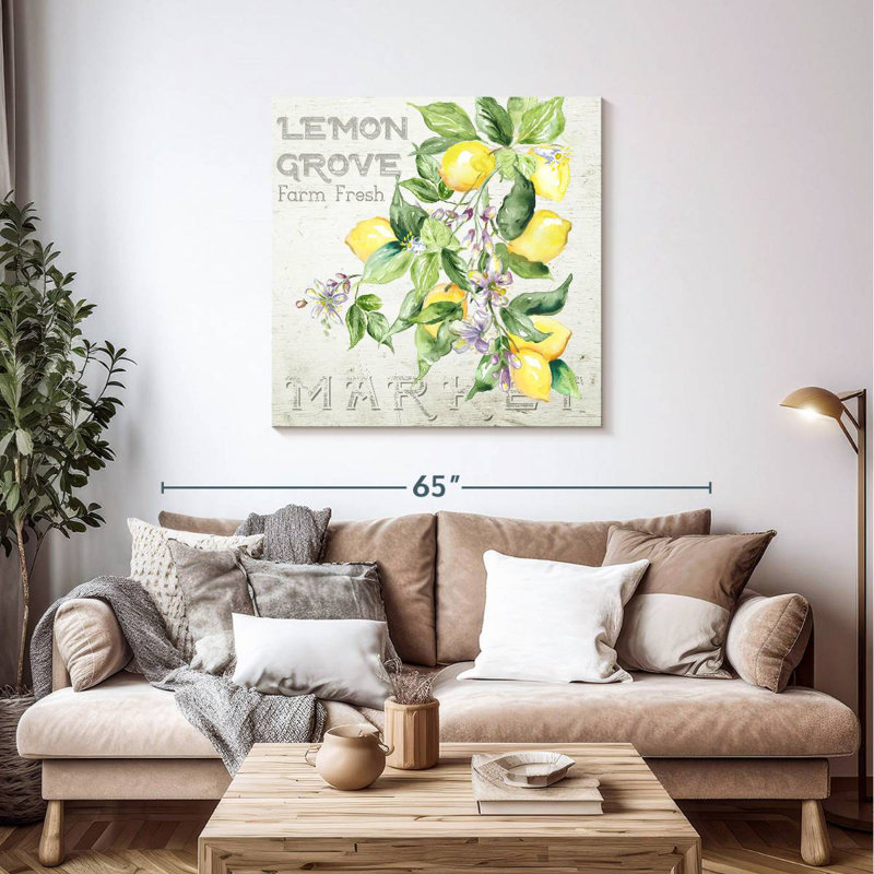 Yarlin Orchard Lemon Grove II, 39" H x 39" W