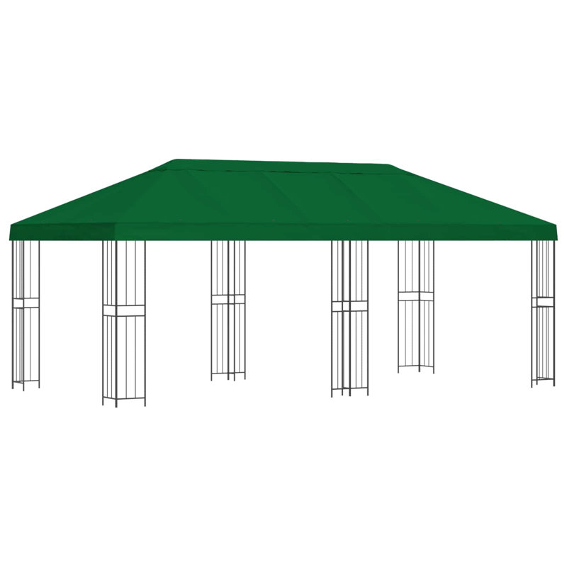 Vidaxl Gazebo Polyester And Steel, Dark Green