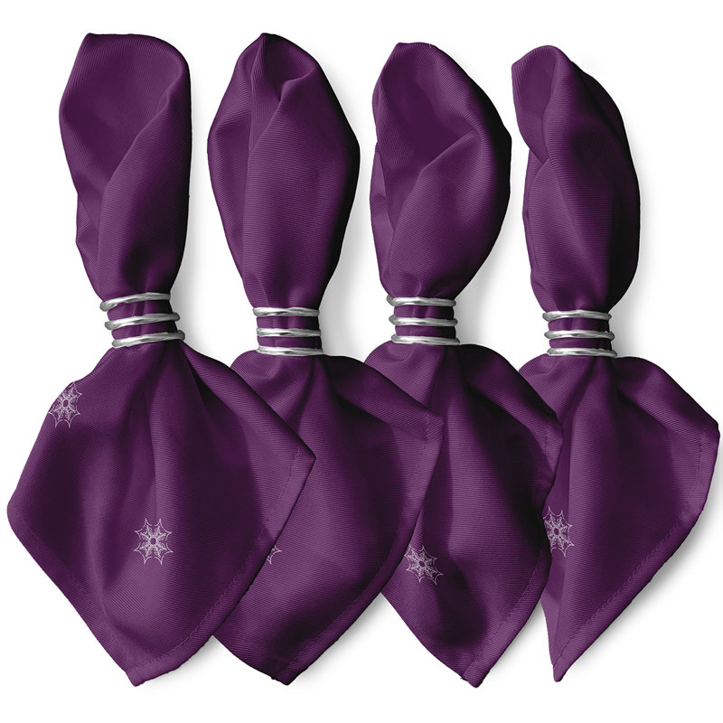 Krystoffer Web Art Napkins, Purple
