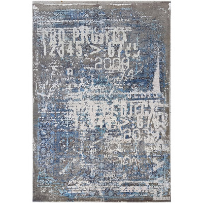 Geometric Hand Knotted 172cm X 241cm Area Rug