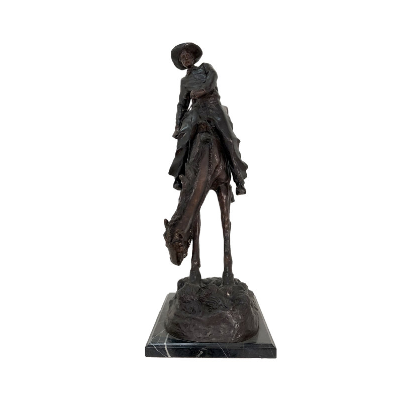 Horse Metal Stone Garden Statue