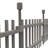 Shirely 28cm H x 243cm W Solid Wood Fence Panels Included