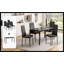 Table de salle à manger pour 4 à 6 personnes, plateau de table rectangulaire en bois de 47 po et structure en métal pour le bureau de salle à manger de cuisine