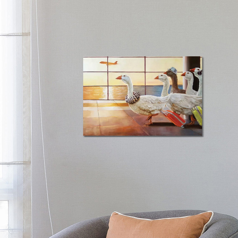 First Class Migration by Lucia Heffernan - Wrapped Canvas Painting, 66.04 cm H x 45.72 cm W x 1.91 cm D