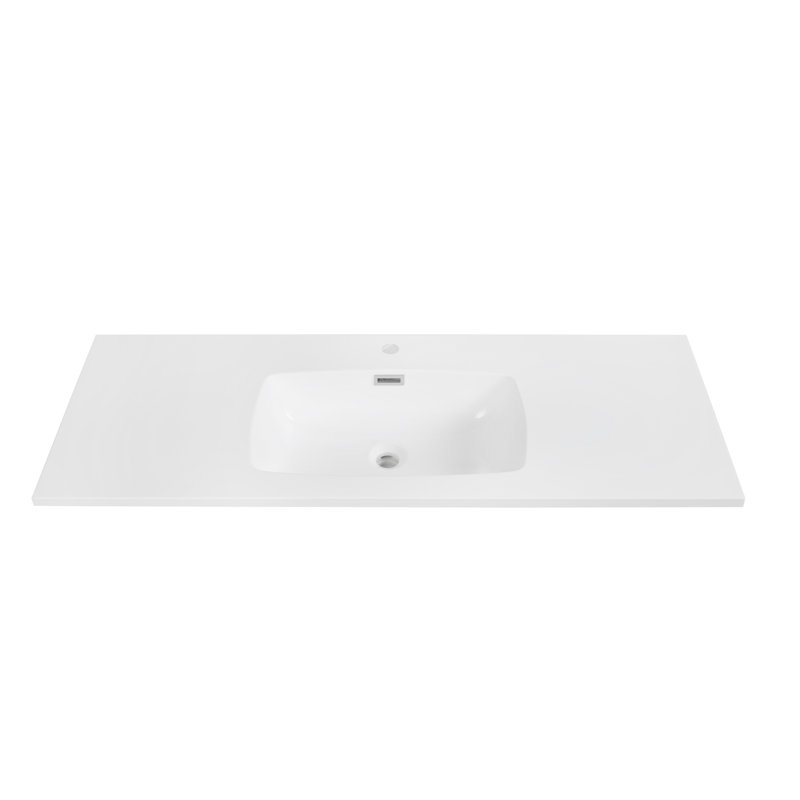 47.2" Solid Surface Resin Streamline Vanity Top