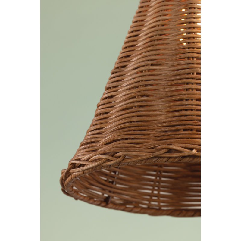 Luminaire suspendu Kensington en laiton vieilli par Mark D. Sikes, H 13 po x l 10 po x P 10 po, 15W
