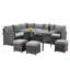 Hinesville 7 Piece Rattan Lounge Dining with Cushions-579922089