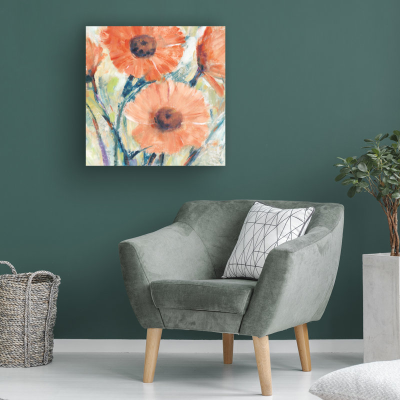 «Flowers in Bloom II» par Timothy O 'Toole - impression sur toile tendue, H 18 po x l 18 po x P 2 po