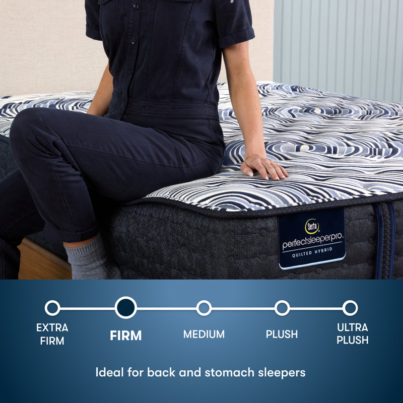 Perfect Sleeper Pro Geneva Firm Firm 13.5" Latex Hybrid Mattress, King