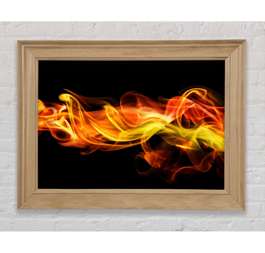 Feuer-Rauch-Orange - Druck