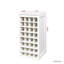 Armoire à vin modulaire 32 pouces, finition foncée, conception linéaire, P 15,5 po x l 17,39 po, H 34,83 po, lignes de particules,