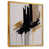 Toile avec cadre flottant or