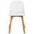 Jackqueline Modern Faux Leather Dining Chairs – Set of 4 Armless Side Chairs with Cushioned Seat and Wooden Legs for Kitchen or Dining Room-1992003948-1951675970-1952768472