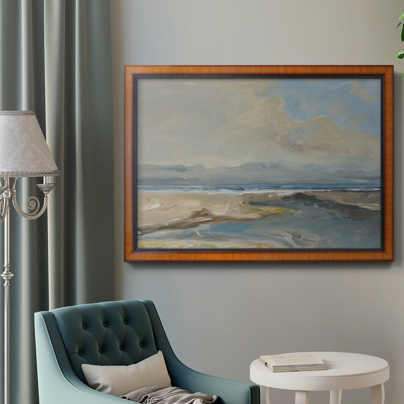 Lincoln Beach, Pas de tapis, H 27 po x l 18 po x P 2,5 po, Papier encadré brun