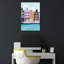 Affiche murale abstraite d'architecture d'Amsterdam-849092638