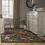 Tapis brun / vert en laine crocheté à la main Brooklington-22283499