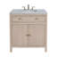 Meuble-lavabo en marbre l 32 po Celine, taupe antique-866706724