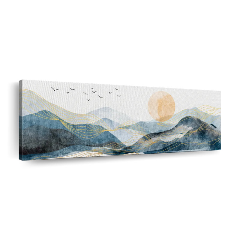 «Waves On Mountainscape», reproduction sur toile, H 8 po x l 24 po x P 1 po