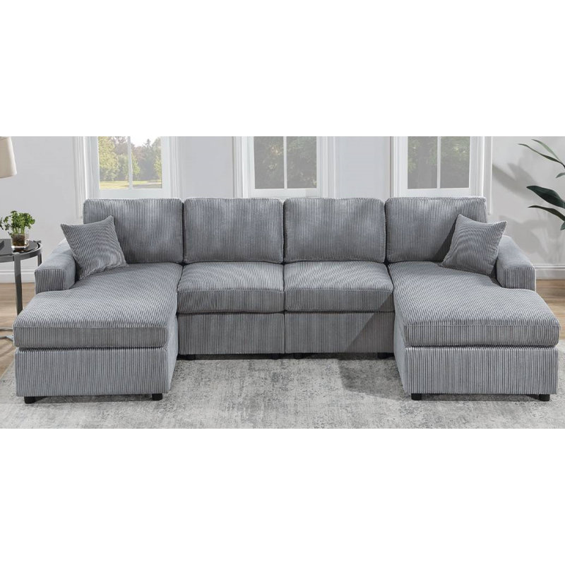 Bochovice SECTIONAL SET, Fog Corduroy