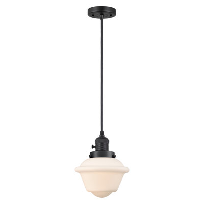 Franklin Restoration - Grourke - 1 Light Cord Hung Mini Pendant - On-Off Turn Switch - LED Bulb