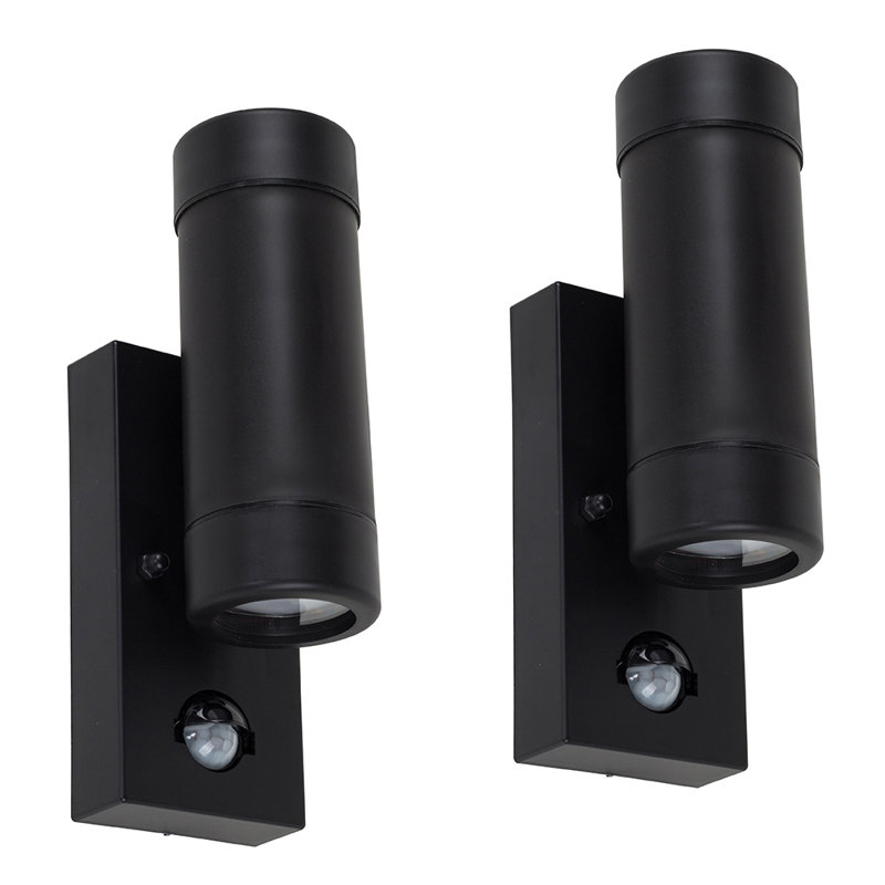 Likens Black 4 - Bulb Outdoor Armed Sconce, No Bulb
