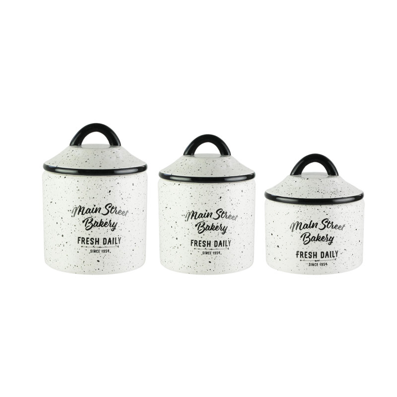 Stoneware Canister - Set of 3