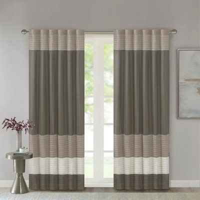 Panneau de rideau simple Pintuck