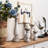 18.31'' H Wood Tabletop Candlestick