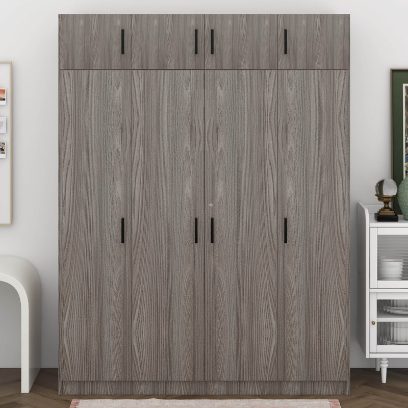 Armoire avec 3 armoires, Gris