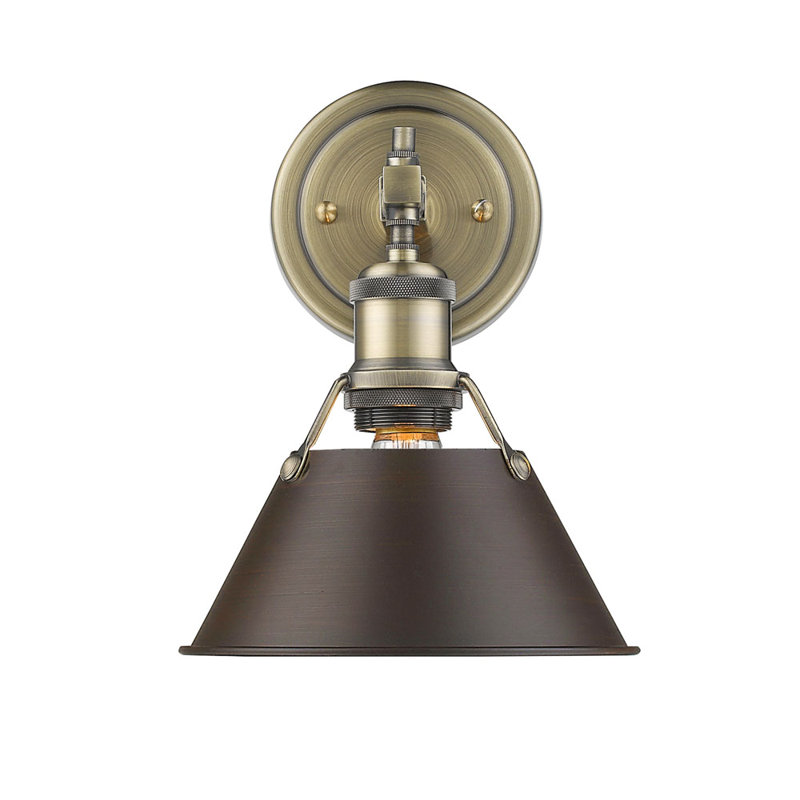 Éclairage pour meuble-lavabo 3 lumières Felda, Bronze huilé, Laiton vieilli