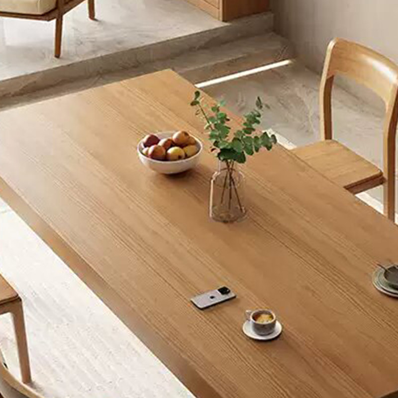Table de salle à manger élégante et unique, H 29,52 po x l 86,61 po x P 35,43 po, 7 pièces : table, 6 chaises