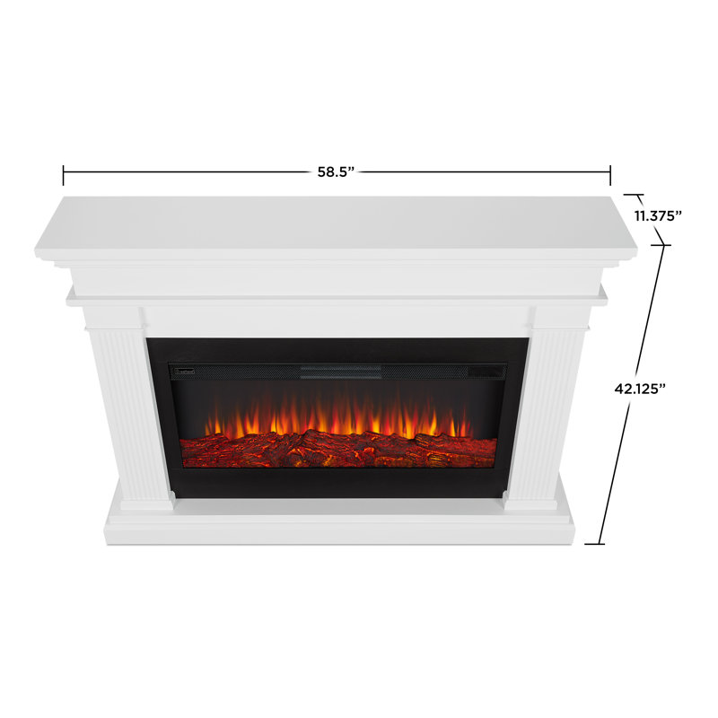 Real Flame Beau 59'' W Electric Fireplace & Reviews | Wayfair