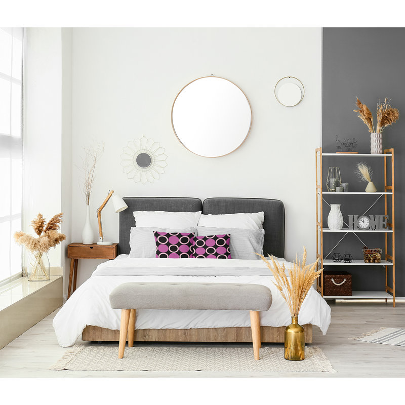  Polyester Square Pillow Cover & Insert, 18" x 18", Orchid