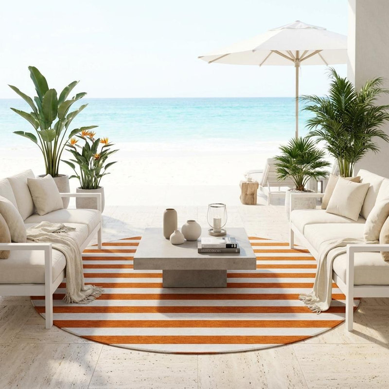 Tapis d'intérieur rond 8 po