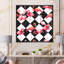 Flamants roses sur fond noir et blanc - Impression sur toile-66810314-66810318