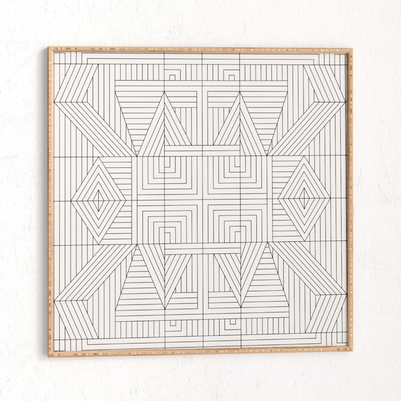 " Line Mandala " by Holli Zollinger, 30" H x 30" W x 1" D