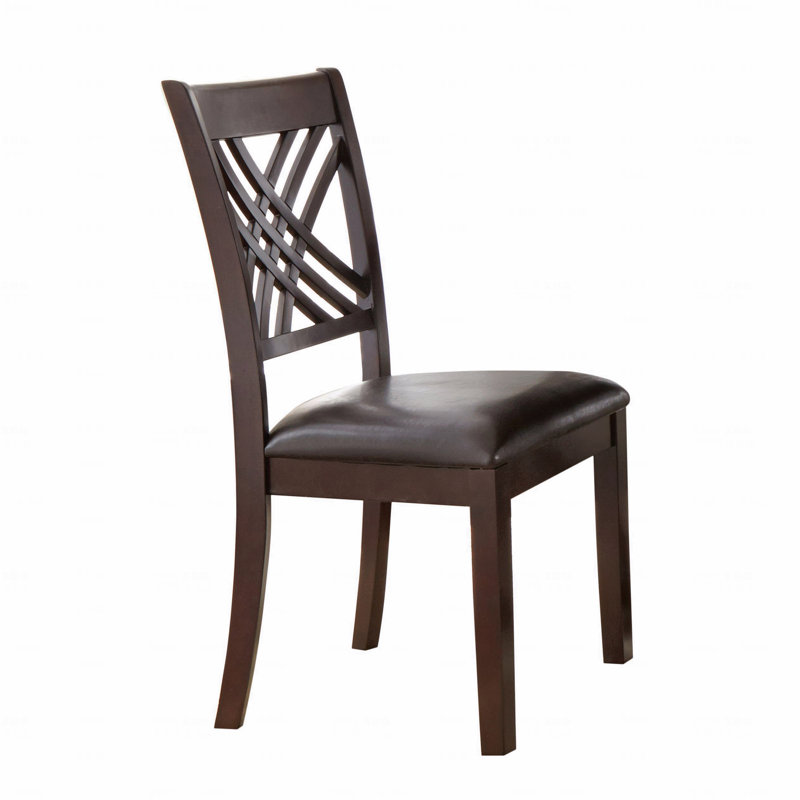 Chaise d'appoint brun foncé (ensemble de 2)