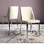 Chaise de salle à manger rembourrée Chromium-22556529