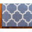 Tapis géométrique bleu foncé / ivoire Ruri-1515331091