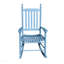 Chaise berçante en bois en bois bleu