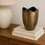 Athena Cast Aluminum Vase Antique Brass-1036719127